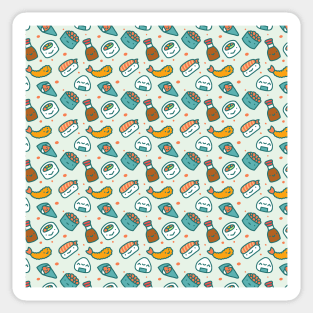 Delicious Kawaii Sushi Sticker